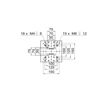 Model dependent travel range, load capacity, and table size